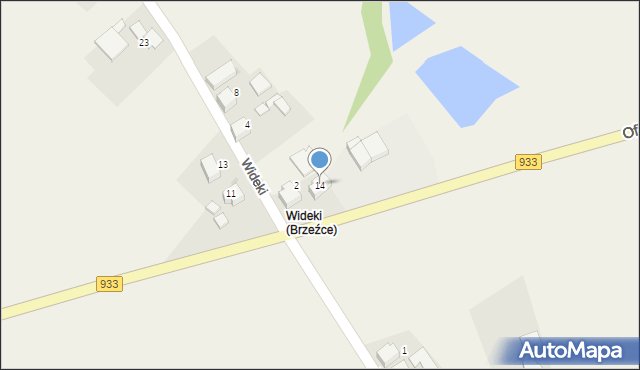 Brzeźce, Ofiar Faszyzmu, 14, mapa Brzeźce