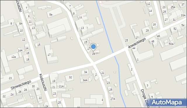 Dębno, Ofiar Katynia, 19, mapa Dębno