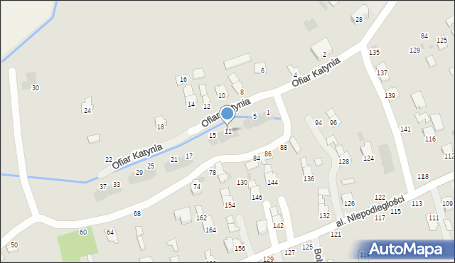 Głogów Małopolski, Ofiar Katynia, 11, mapa Głogów Małopolski