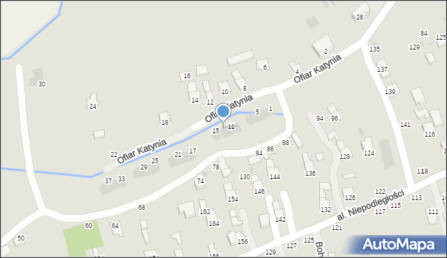 Głogów Małopolski, Ofiar Katynia, 13, mapa Głogów Małopolski