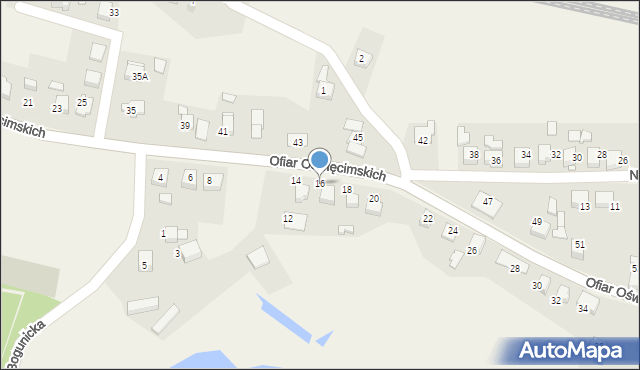 Górki Śląskie, Ofiar Oświęcimskich, 16, mapa Górki Śląskie