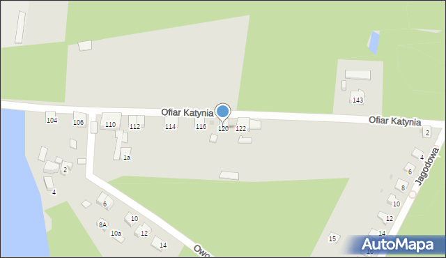 Kalety, Ofiar Katynia, 120, mapa Kalety