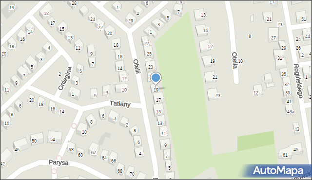 Lublin, Ofelii, 19, mapa Lublina