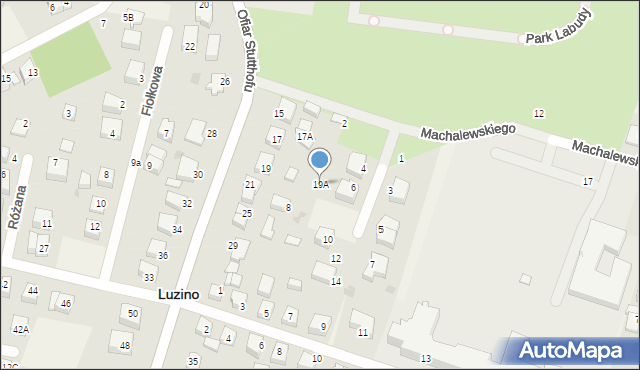 Luzino, Ofiar Stutthofu, 19A, mapa Luzino