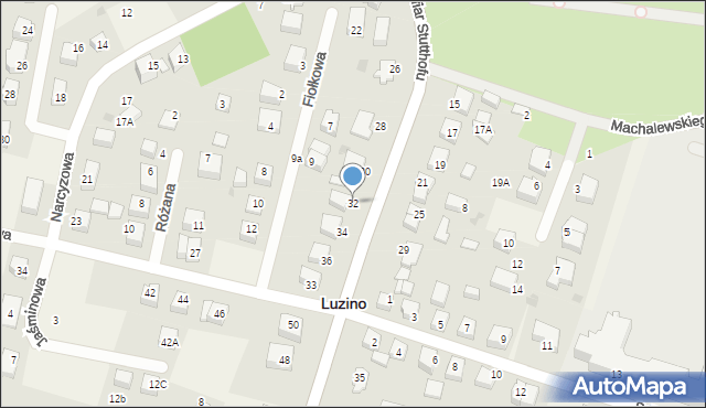 Luzino, Ofiar Stutthofu, 32, mapa Luzino