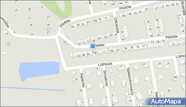 Niepołomice, Oficerska, 81, mapa Niepołomice