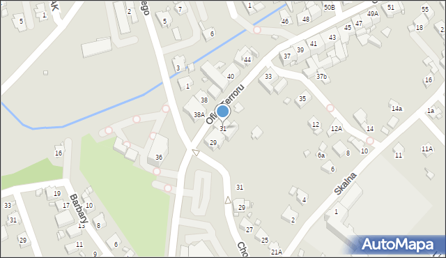 Rydułtowy, Ofiar Terroru, 31, mapa Rydułtowy