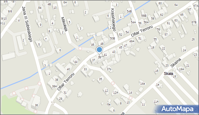 Rydułtowy, Ofiar Terroru, 39, mapa Rydułtowy