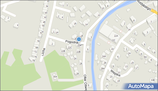 Świebodzice, Ofiar Oświęcimskich, 22A, mapa Świebodzice