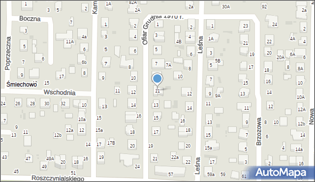 Wejherowo, Ofiar Grudnia 1970 r., 11, mapa Wejherowo