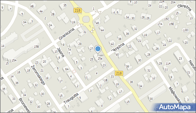 Wejherowo, Ofiar Piaśnicy, 25b, mapa Wejherowo