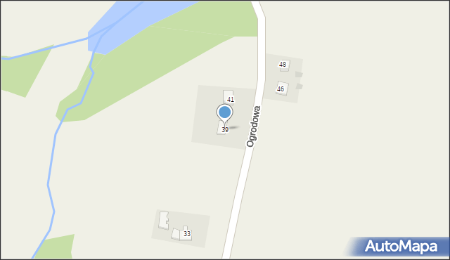 Bęczyn, Ogrodowa, 39, mapa Bęczyn