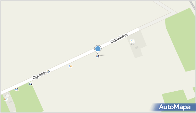 Bierawa, Ogrodowa, 68, mapa Bierawa
