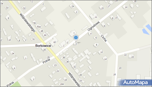 Borkowice, Ogrodowa, 4, mapa Borkowice