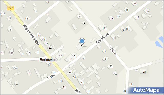 Borkowice, Ogrodowa, 9, mapa Borkowice