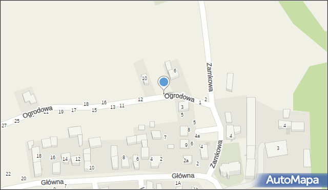 Borzygniew, Ogrodowa, 8, mapa Borzygniew