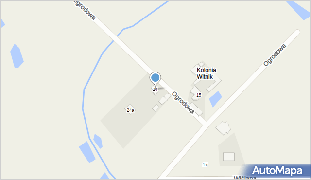 Brześce, Ogrodowa, 24, mapa Brześce