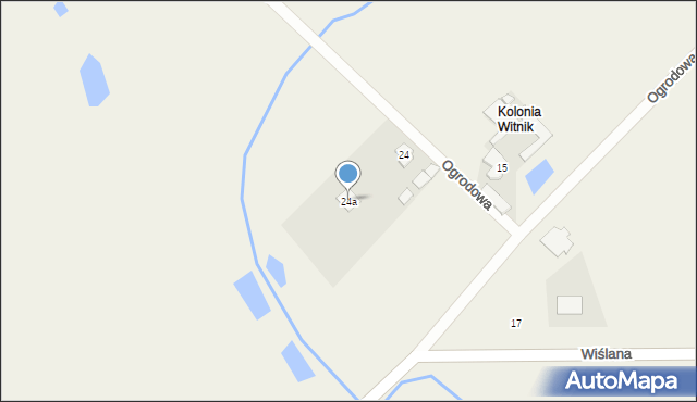 Brześce, Ogrodowa, 24a, mapa Brześce