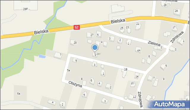 Bujaków, Ogrodowa, 2, mapa Bujaków