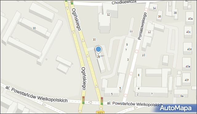 Bydgoszcz, Ogińskiego Michała Kleofasa, 28, mapa Bydgoszczy