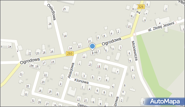 Bytom Odrzański, Ogrodowa, 9, mapa Bytom Odrzański