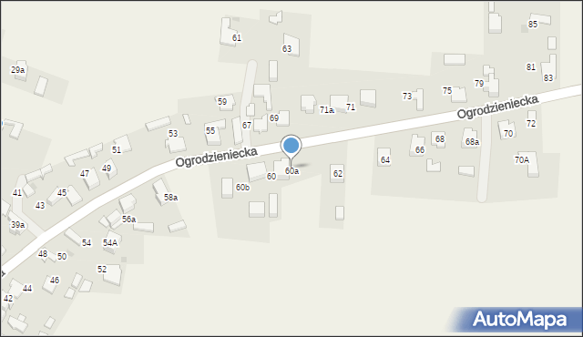 Chechło, Ogrodzieniecka, 60a, mapa Chechło