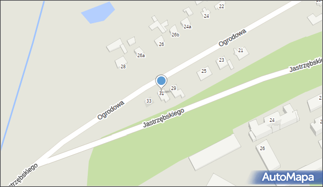 Chełmno, Ogrodowa, 31, mapa Chełmno