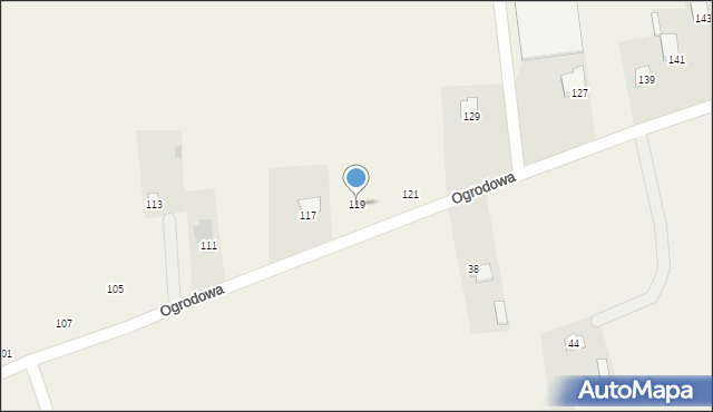 Chodów, Ogrodowa, 119, mapa Chodów