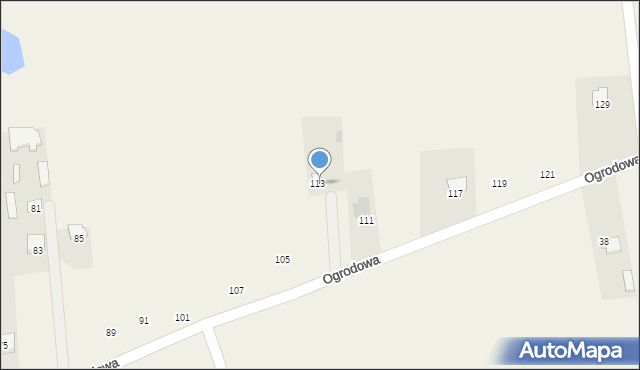 Chodów, Ogrodowa, 123, mapa Chodów