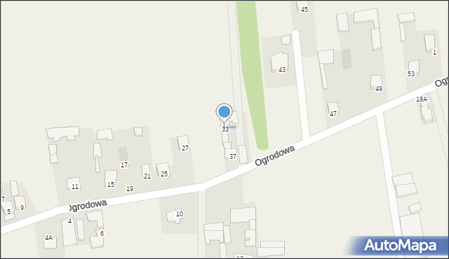 Chodów, Ogrodowa, 33, mapa Chodów