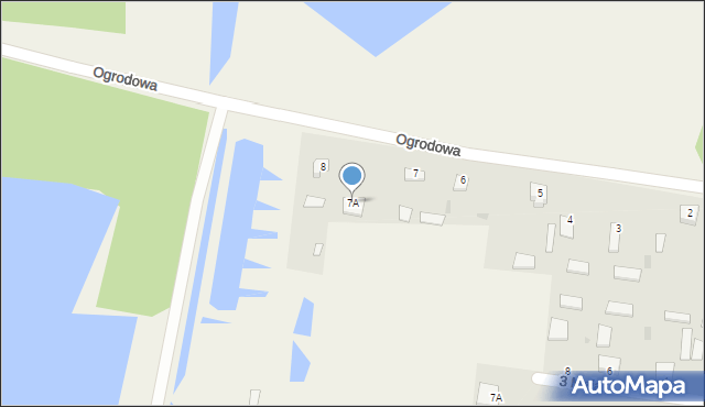 Cielętniki, Ogrodowa, 7A, mapa Cielętniki