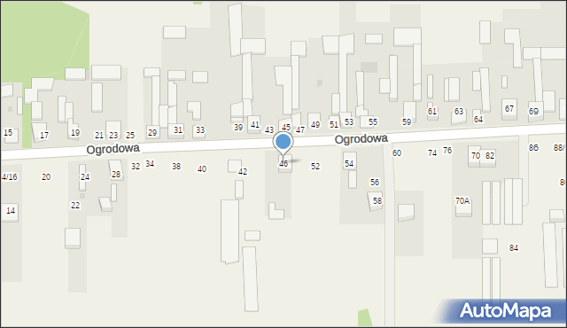 Cykarzew Północny, Ogrodowa, 46, mapa Cykarzew Północny