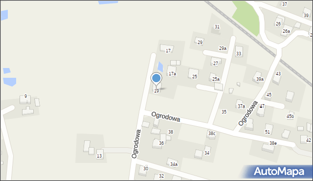 Czarków, Ogrodowa, 19, mapa Czarków