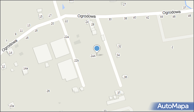 Czchów, Ogrodowa, 26, mapa Czchów