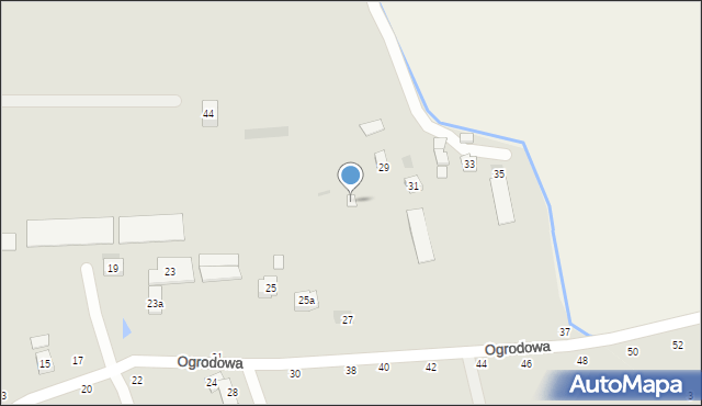 Czchów, Ogrodowa, 27, mapa Czchów