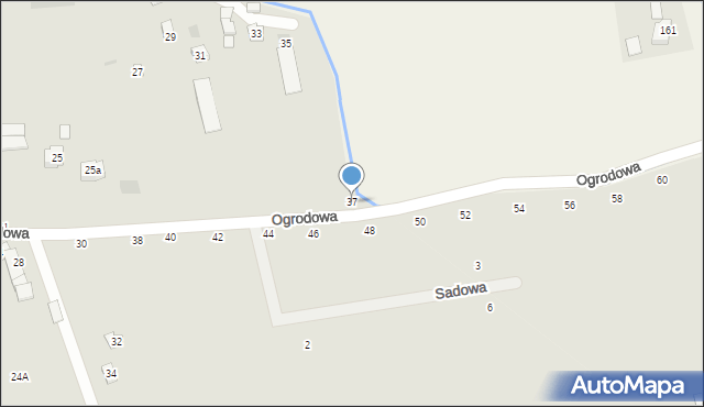 Czchów, Ogrodowa, 37, mapa Czchów