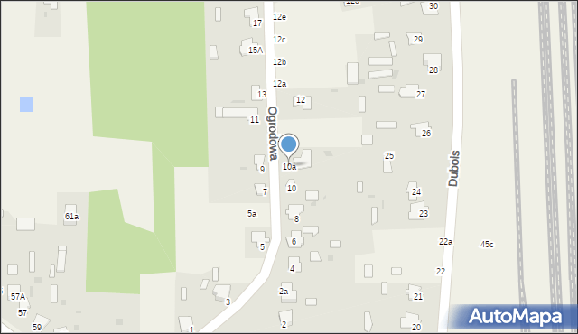 Czeremcha, Ogrodowa, 10a, mapa Czeremcha