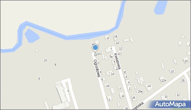 Czyżew, Ogrodowa, 12, mapa Czyżew