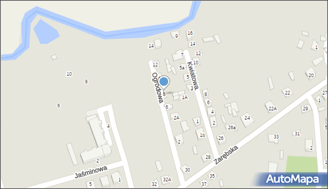 Czyżew, Ogrodowa, 8, mapa Czyżew