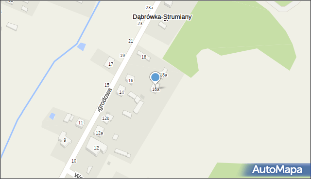 Dąbrówka-Sowice, Ogrodowa, 16a, mapa Dąbrówka-Sowice