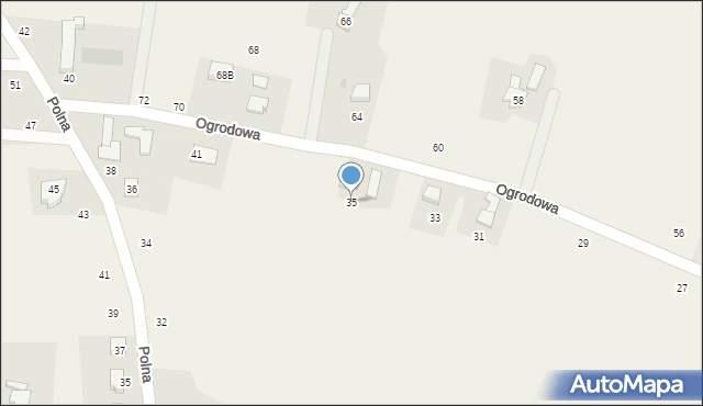 Dębowiec, Ogrodowa, 35, mapa Dębowiec