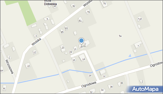 Dobiesz, Ogrodowa, 1h, mapa Dobiesz