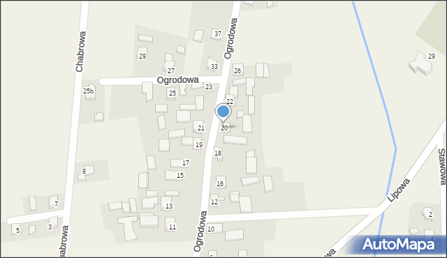 Droniowice, Ogrodowa, 20, mapa Droniowice