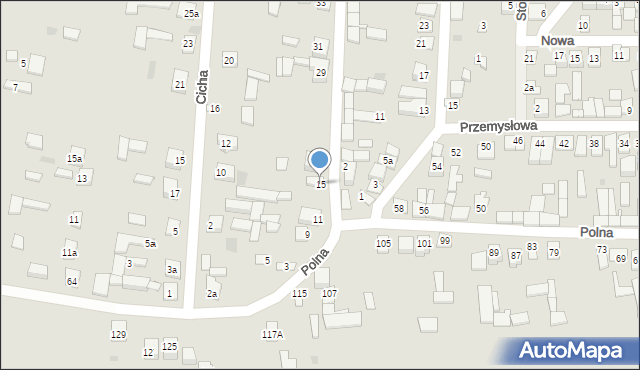 Frampol, Ogrodowa, 15, mapa Frampol