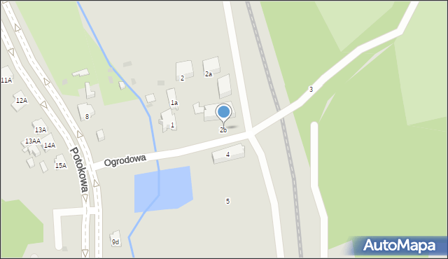 Gdańsk, Ogrodowa, 2b, mapa Gdańska