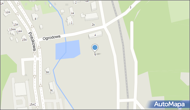 Gdańsk, Ogrodowa, 5, mapa Gdańska