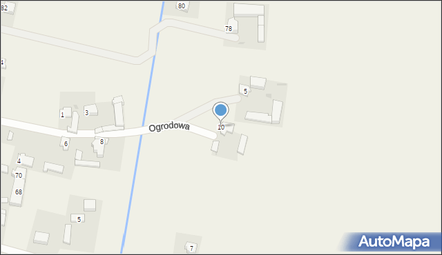 Główiew, Ogrodowa, 10, mapa Główiew