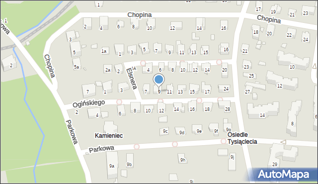 Głuchołazy, Ogińskiego Michała Kleofasa, 9, mapa Głuchołazy