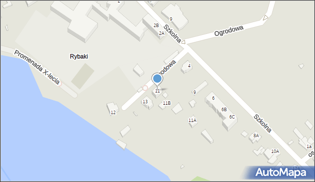 Golczewo, Ogrodowa, 11, mapa Golczewo