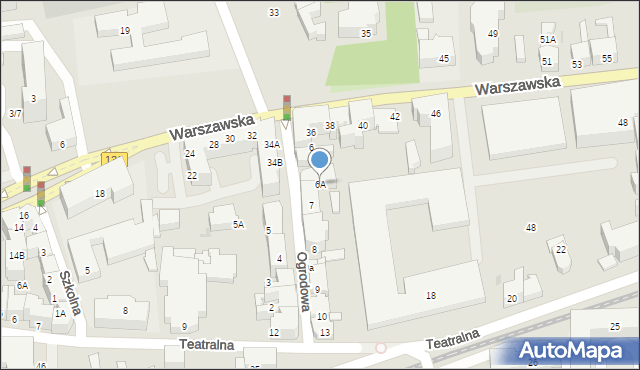 Gorzów Wielkopolski, Ogrodowa, 6A, mapa Gorzów Wielkopolski